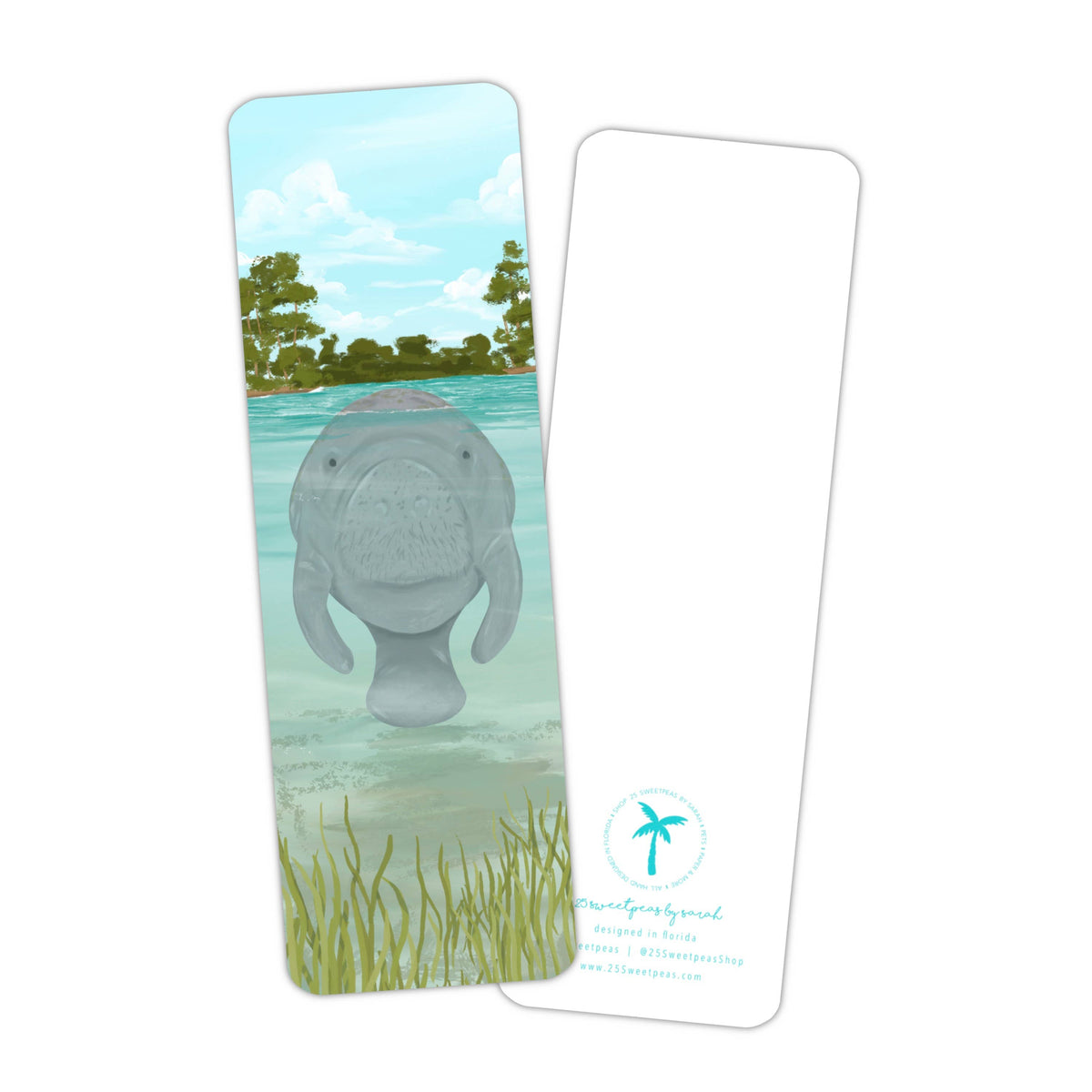 Manatee Bookmark, Florida Wildlife Bookmark