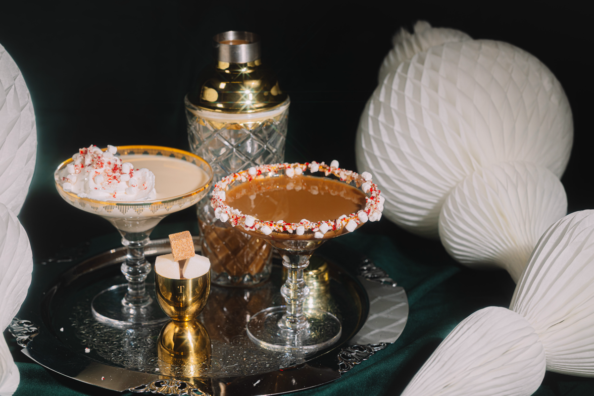 Hot Cocoa Martini Mixer Kit, Chocolate Vodka Cocktail Cubes