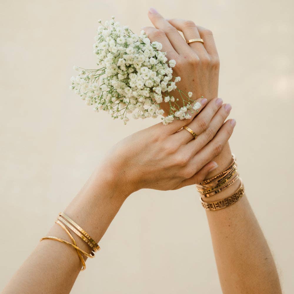 I Am The Storm - inspirational mantraband® cuff bracelet