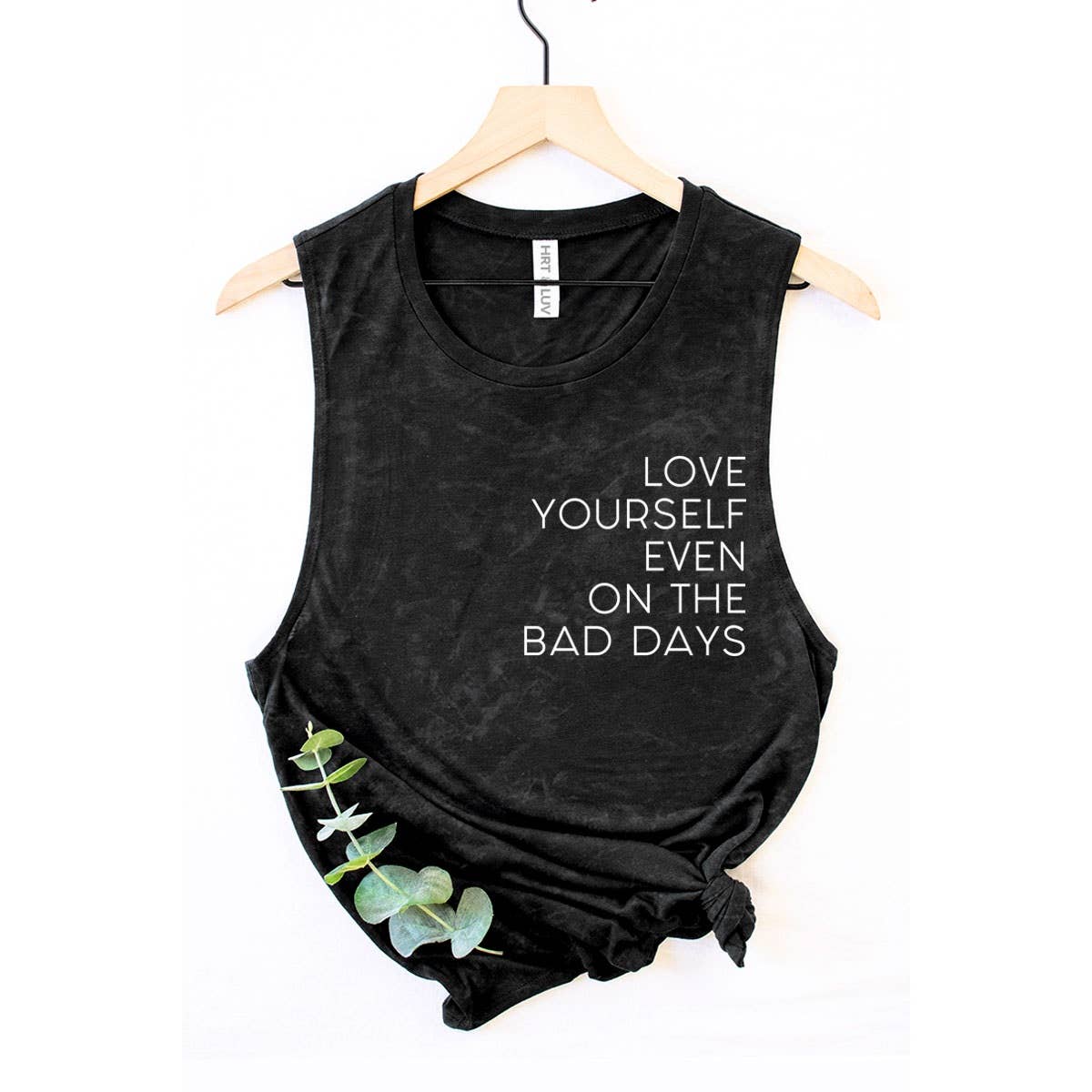 LOVE YOURSELF MINERAL GRAPHIC TANK TOP