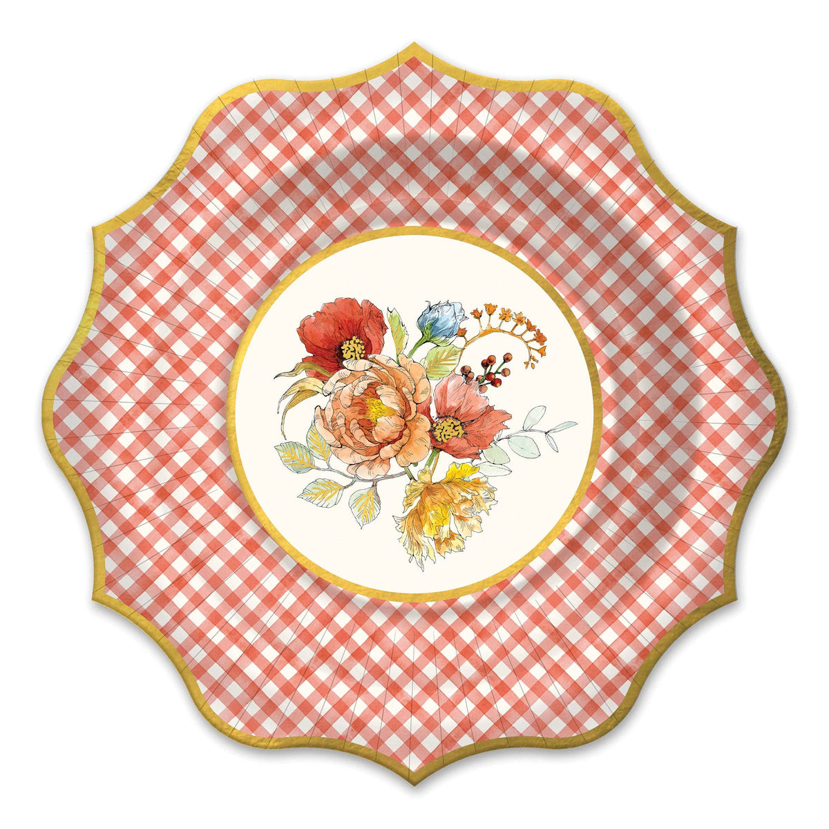 Autumn Bloom Die-Cut Luncheon Paper Plate