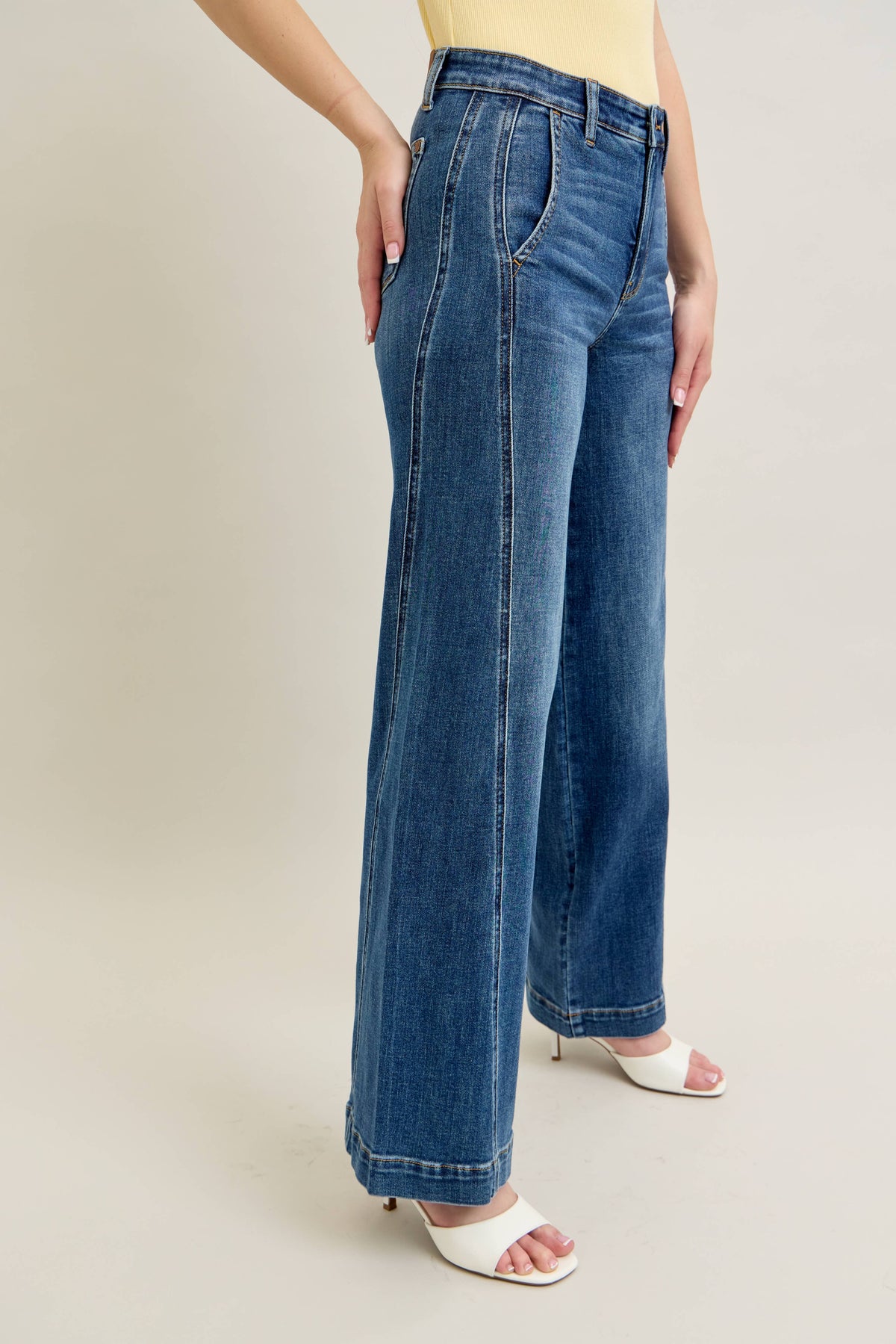 High Waisted Trouser Wide Leg