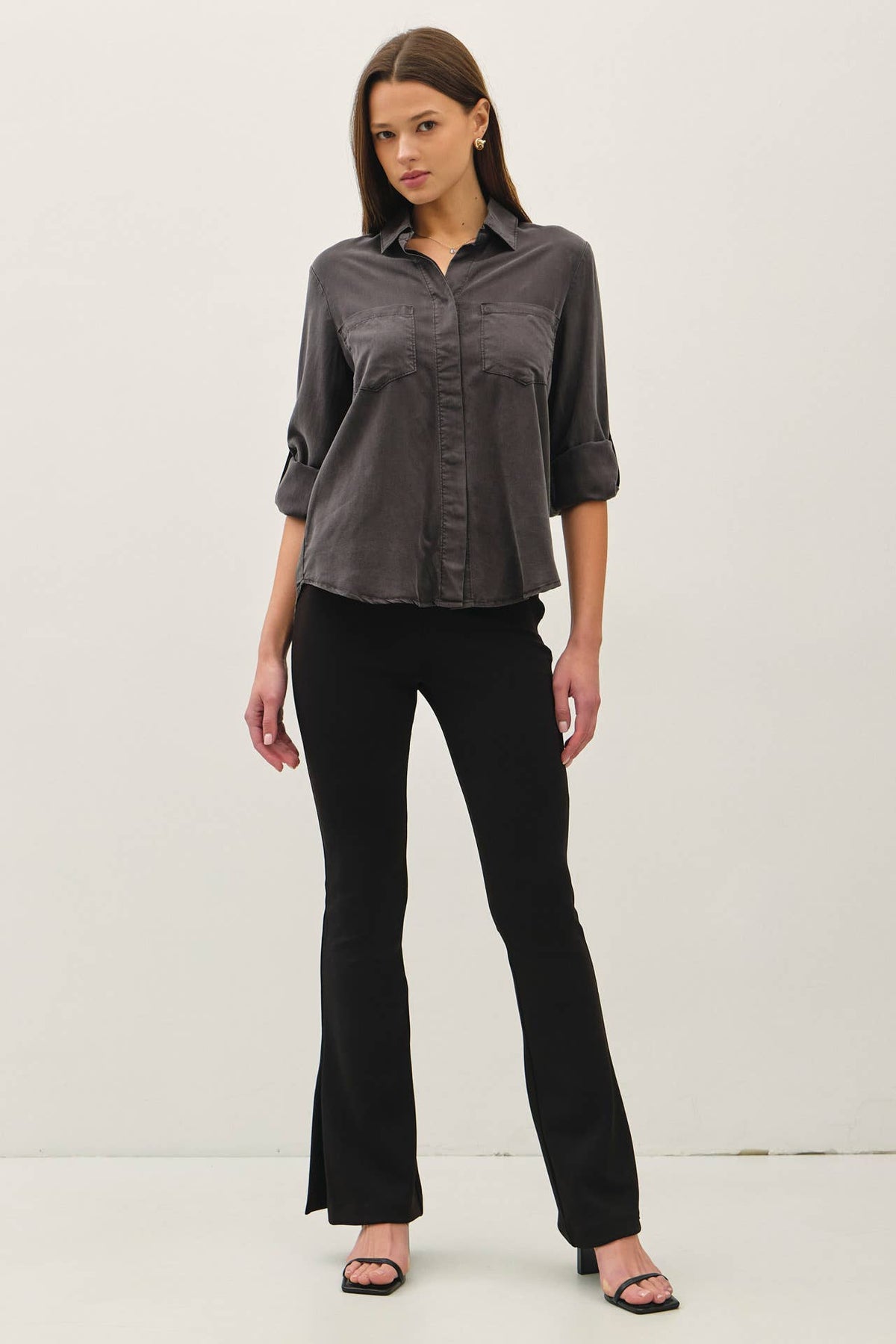 TENCEL ROLLED CUFF SHIRTS