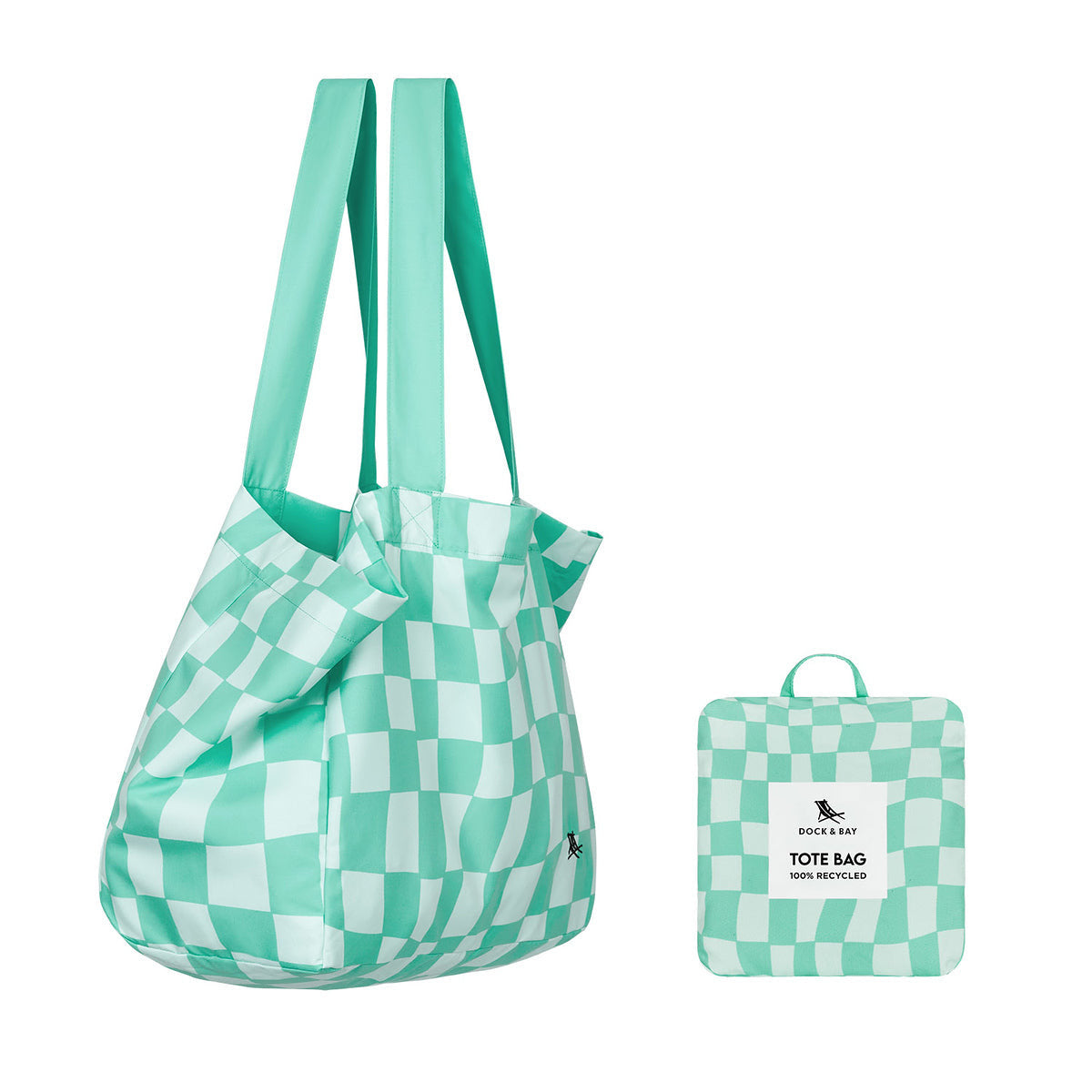 Check Mate Foldaway Tote Bag