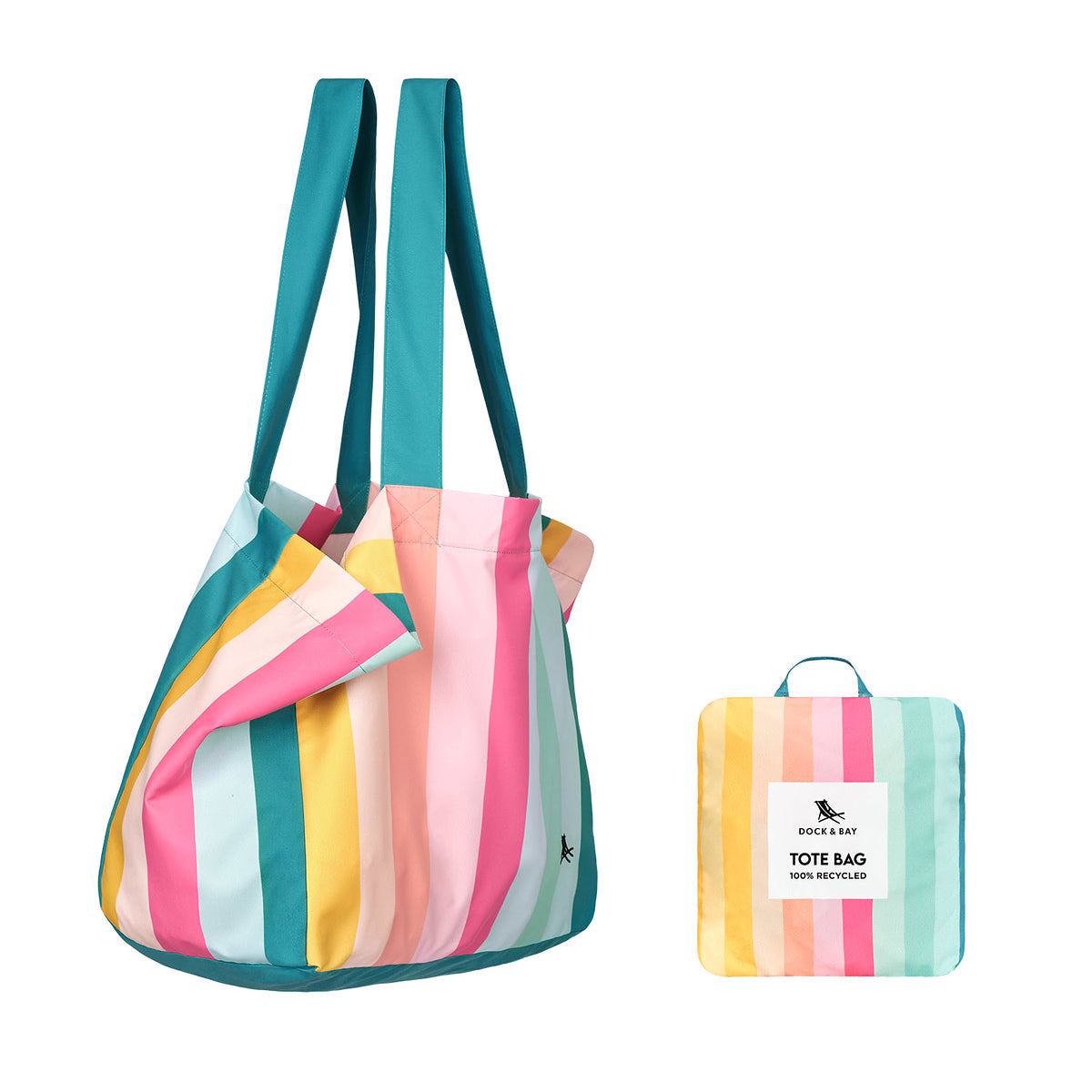 Coastal Candy Foldaway Tote Bag