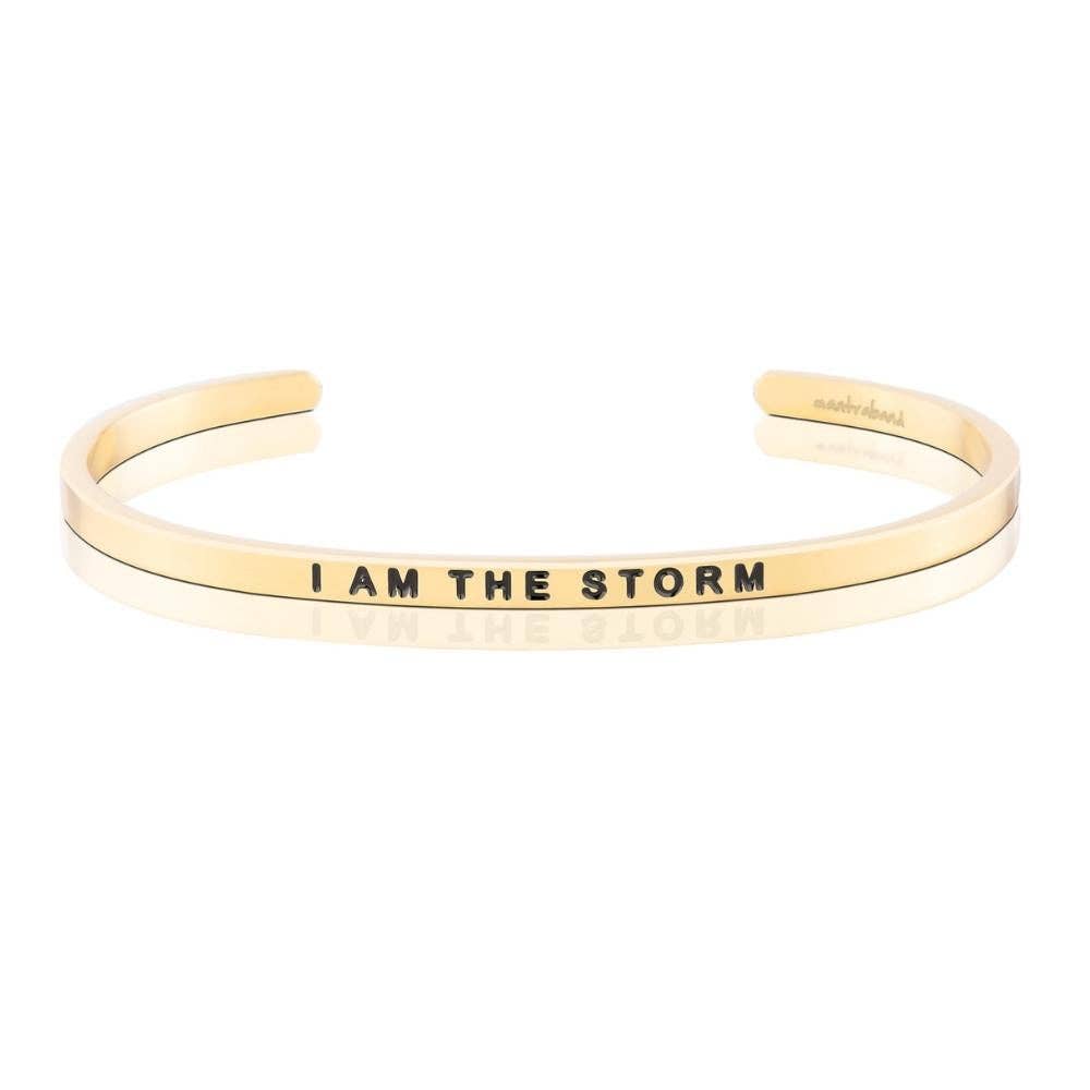 I Am The Storm - inspirational mantraband® cuff bracelet