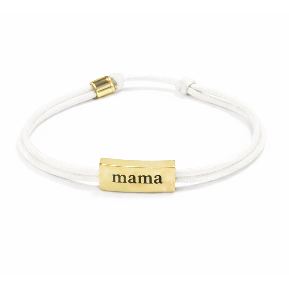 Sentiment Cord Bracelet-Mama