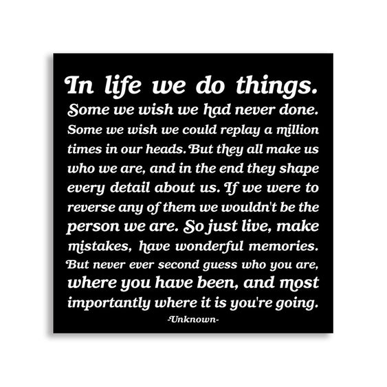 In Life We Do Things Magnet