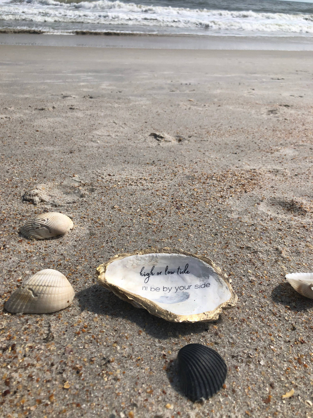 High or Low Tide, I’ll be by your side - Oyster Trinket Dish