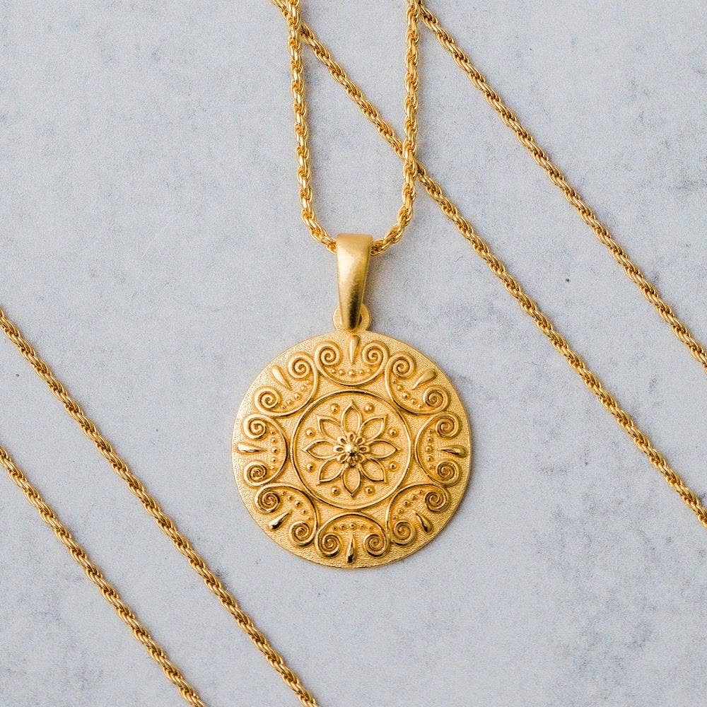 I Choose Joy - inspirational Mantra® mandala necklace