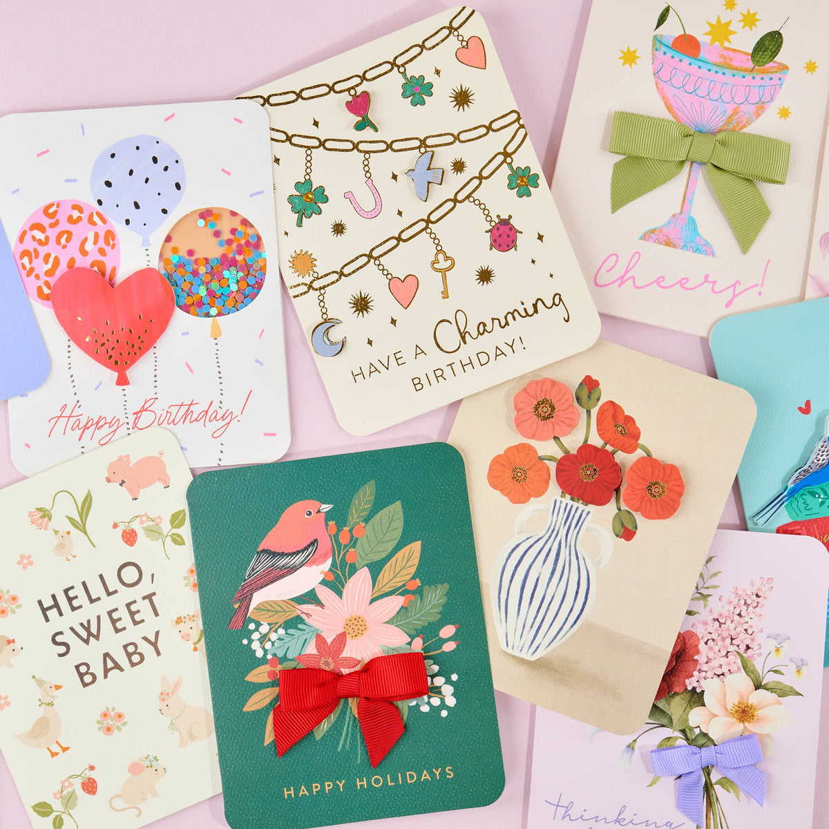 Christmas Nature's Celebration Deluxe Greeting Card
