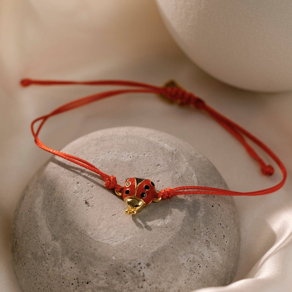 Ladybug Bracelet - Thread of Blessings
