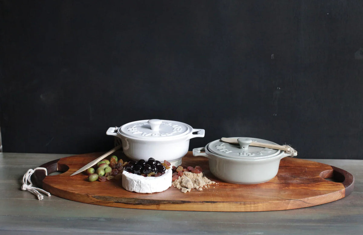 Brie Baker with Lid and Spreader