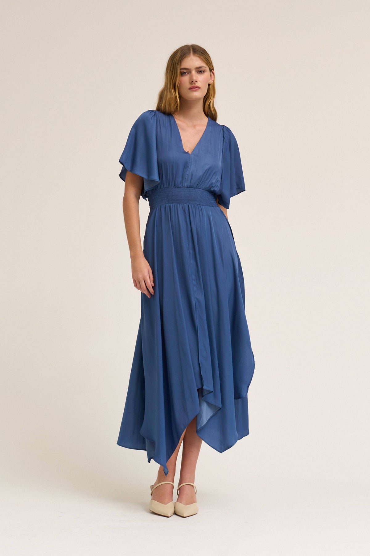  UNBALANCED SKIRT MAXI DRESS