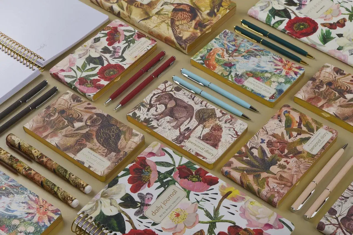 Horizontal Vegan Leather Weekly Planner - Jungle 