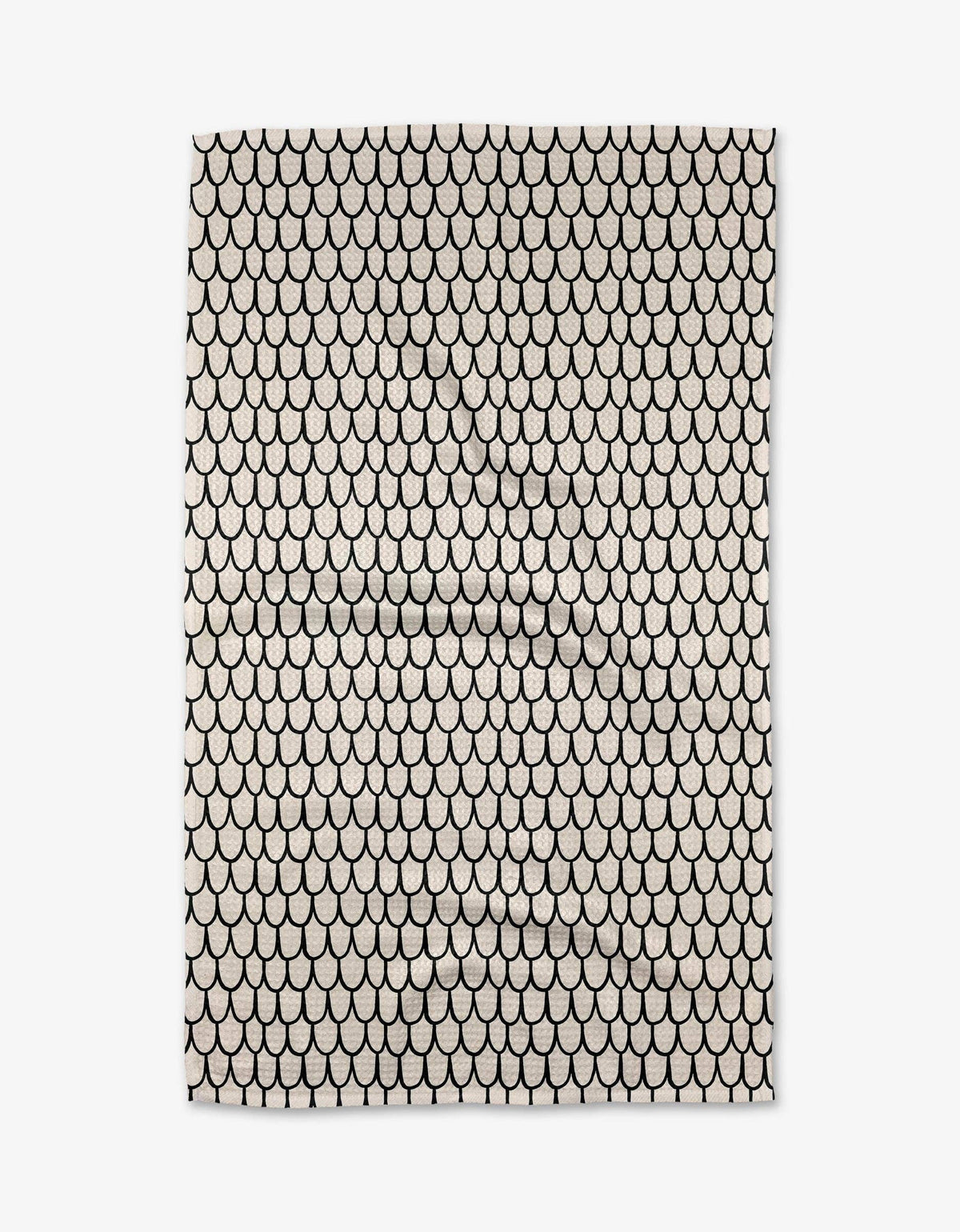 Fish Scale Scribble Tea Towel
