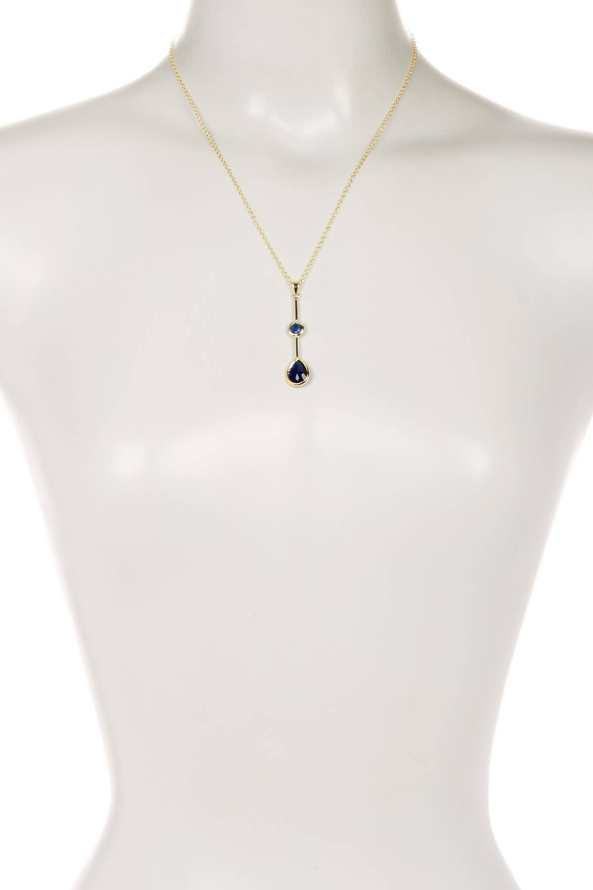 London Blue Crystal Pendant Necklace