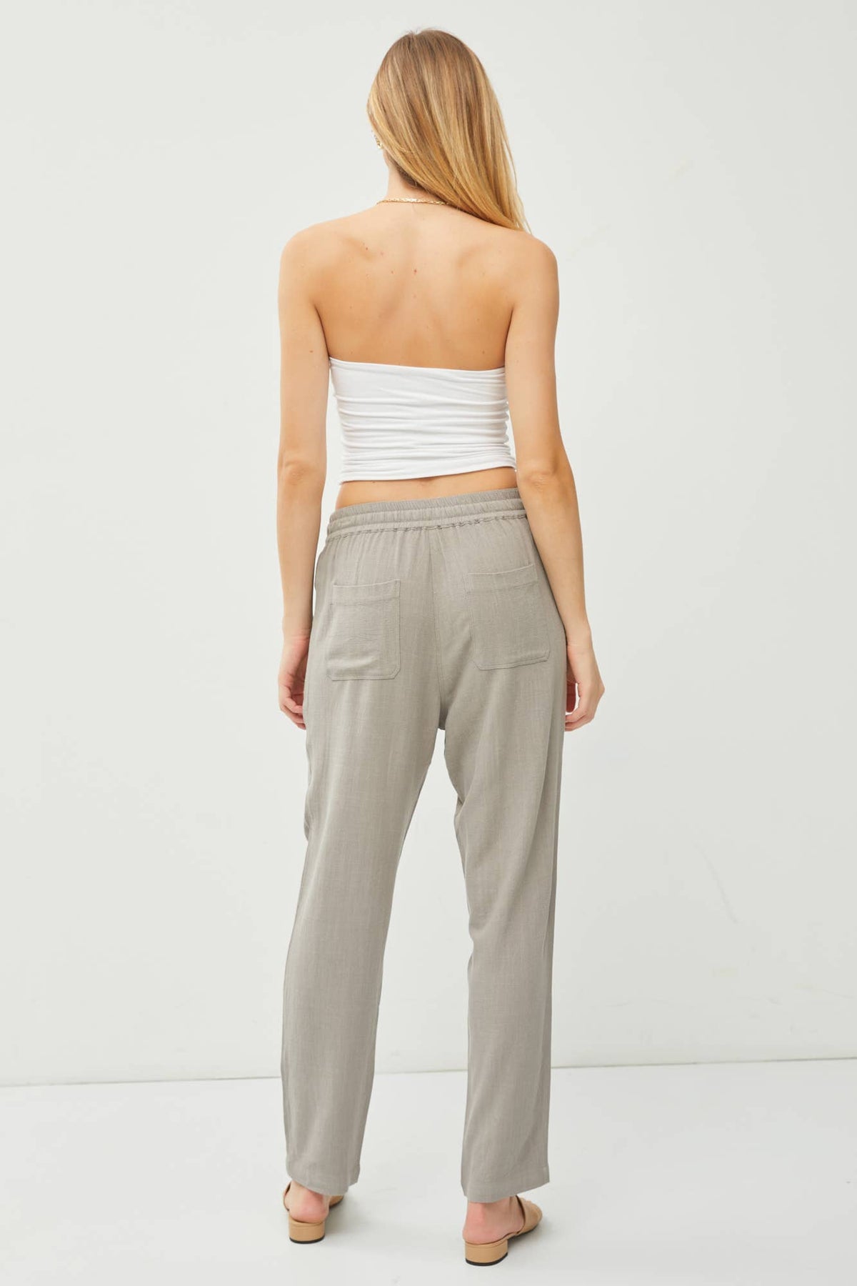 LINEN DRAWSTRING JOGGERS