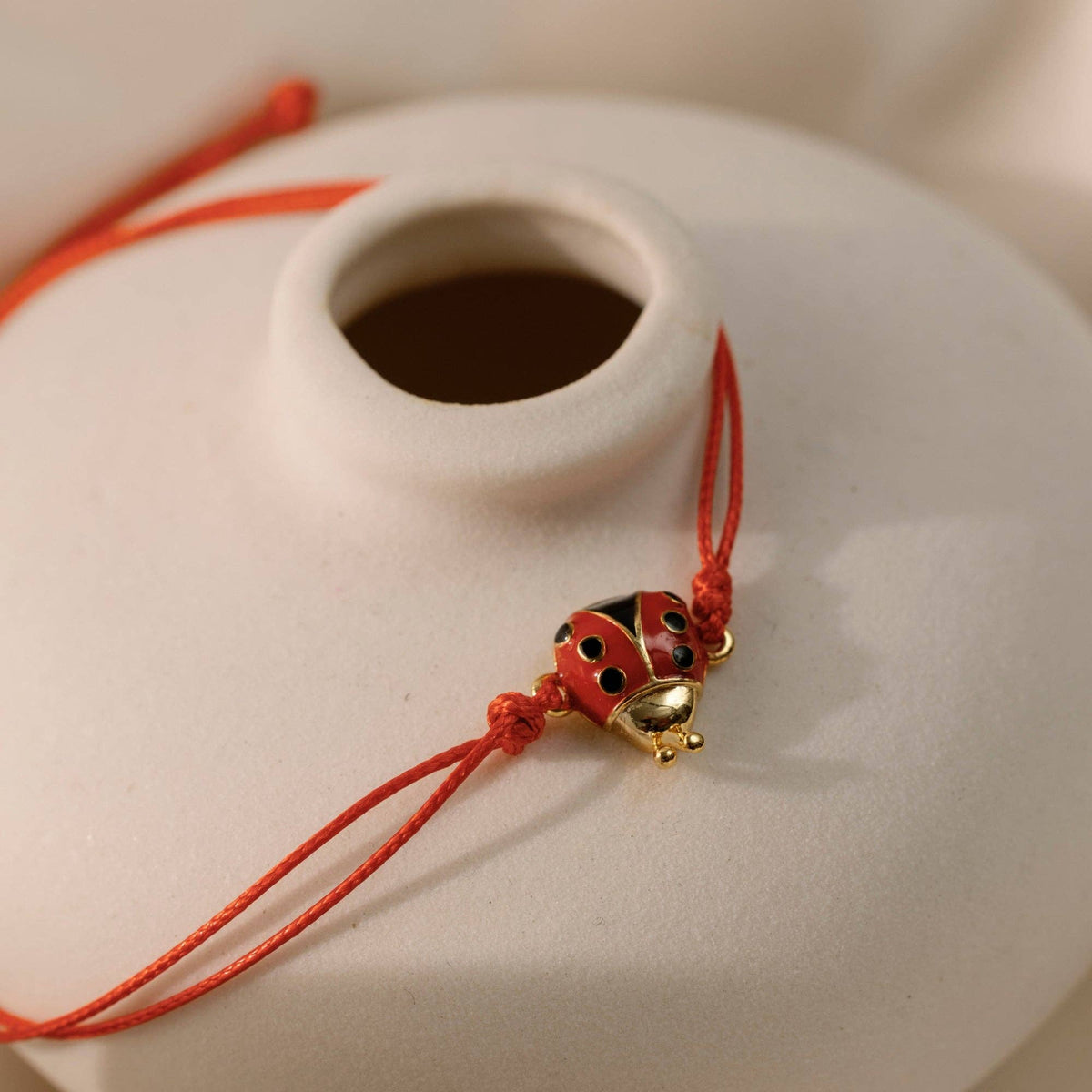 Ladybug Bracelet - Thread of Blessings