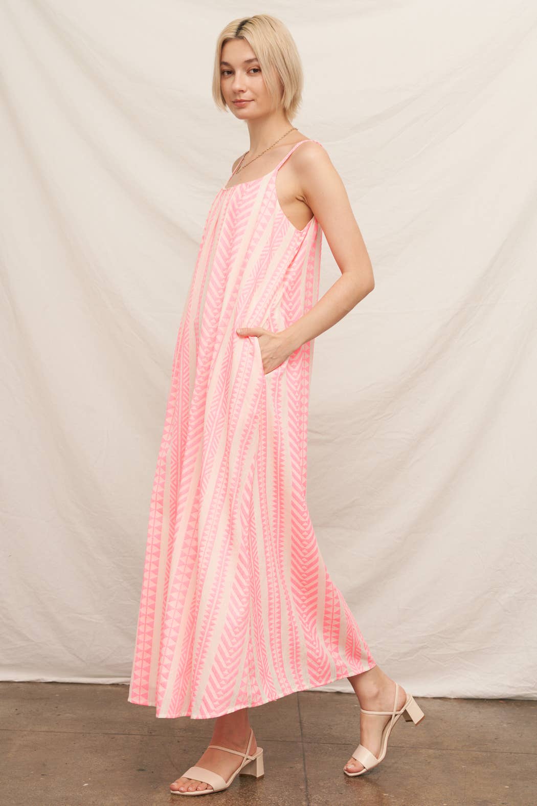 Embroidered Cami Maxi Dress