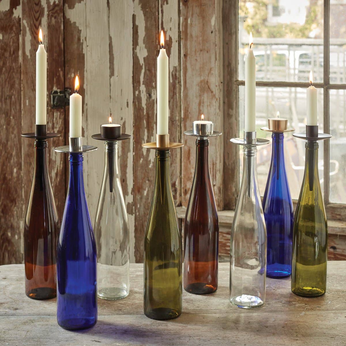 Bottelabra™ - Taper Pewter