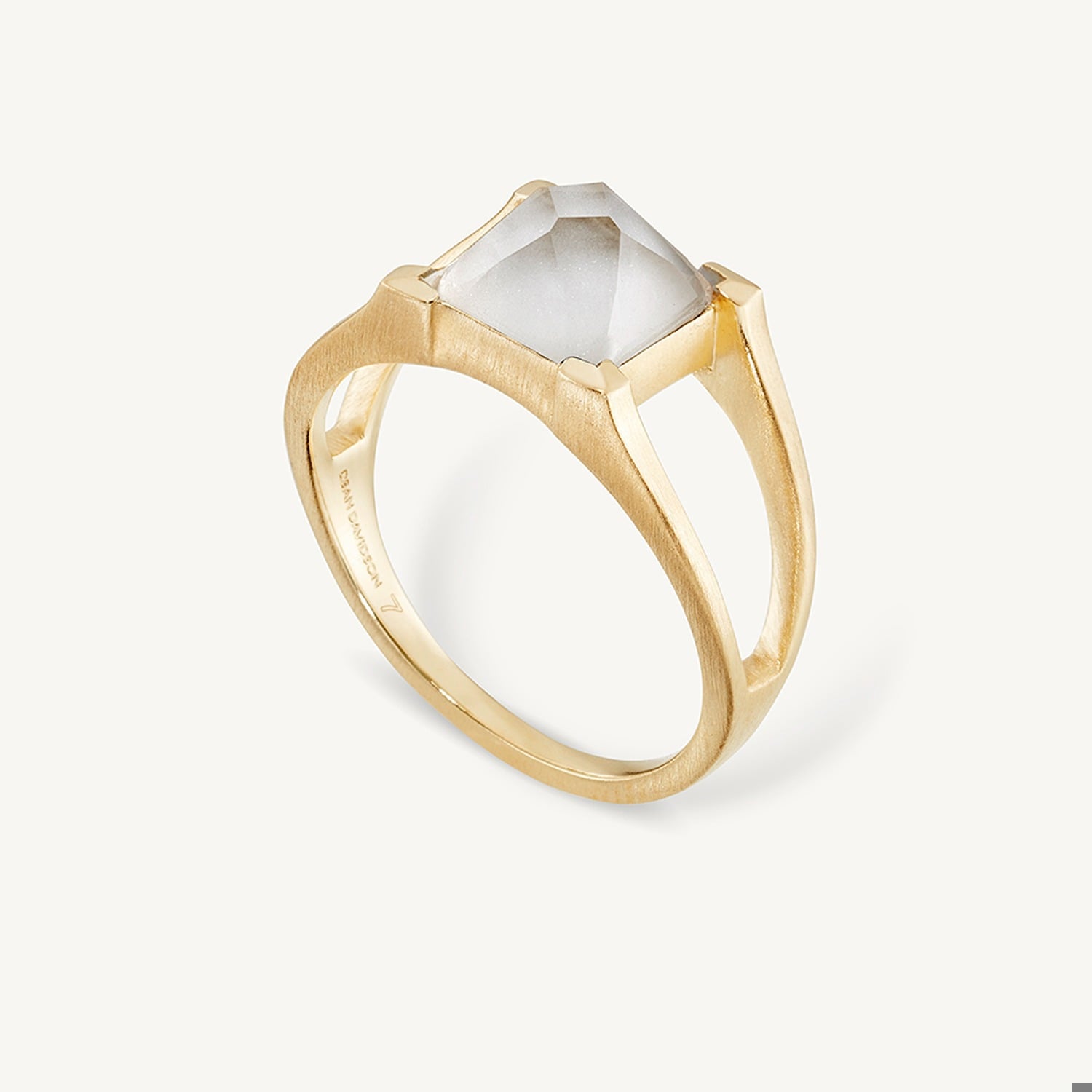 Petite Plaza Ring - Irid Pearl - Size 7