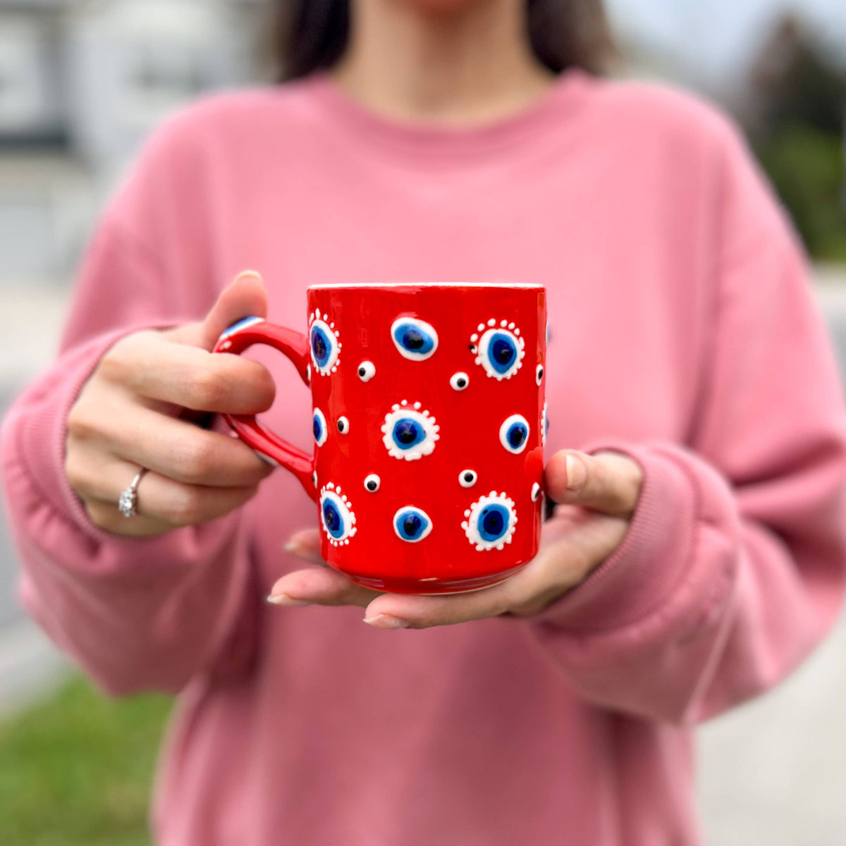 Handmade Ceramic Mug, Cute Kitchen Decor, Coffee Mug