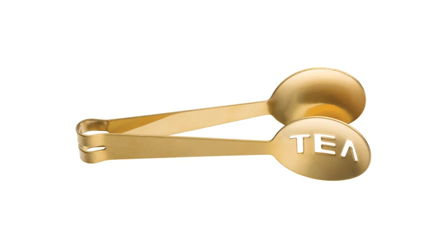 Gold Color Stainless Steel Tea Tongs