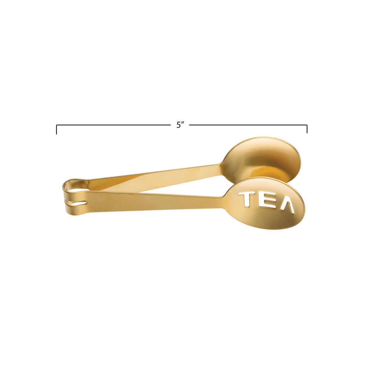 Gold Color Stainless Steel Tea Tongs
