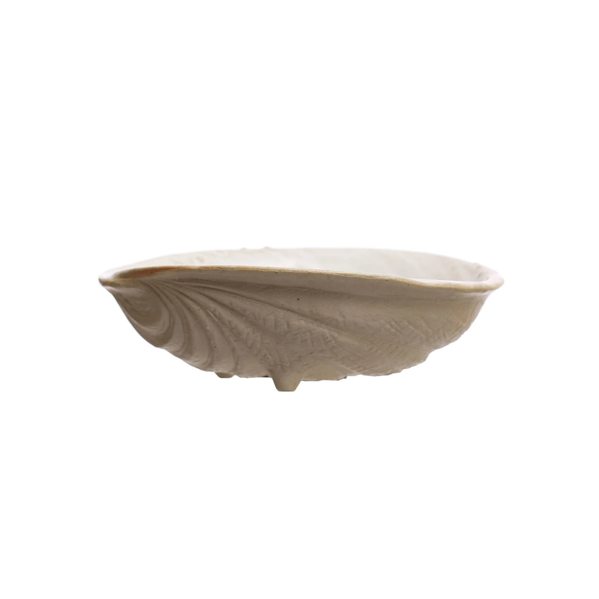 Stoneware 6 1/4" Long Shell Bowl