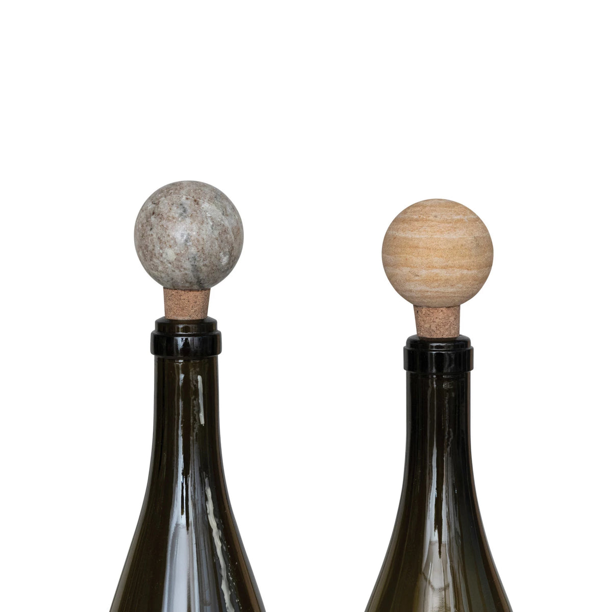 Marble & Cork Bottle Stopper - 2 Colors