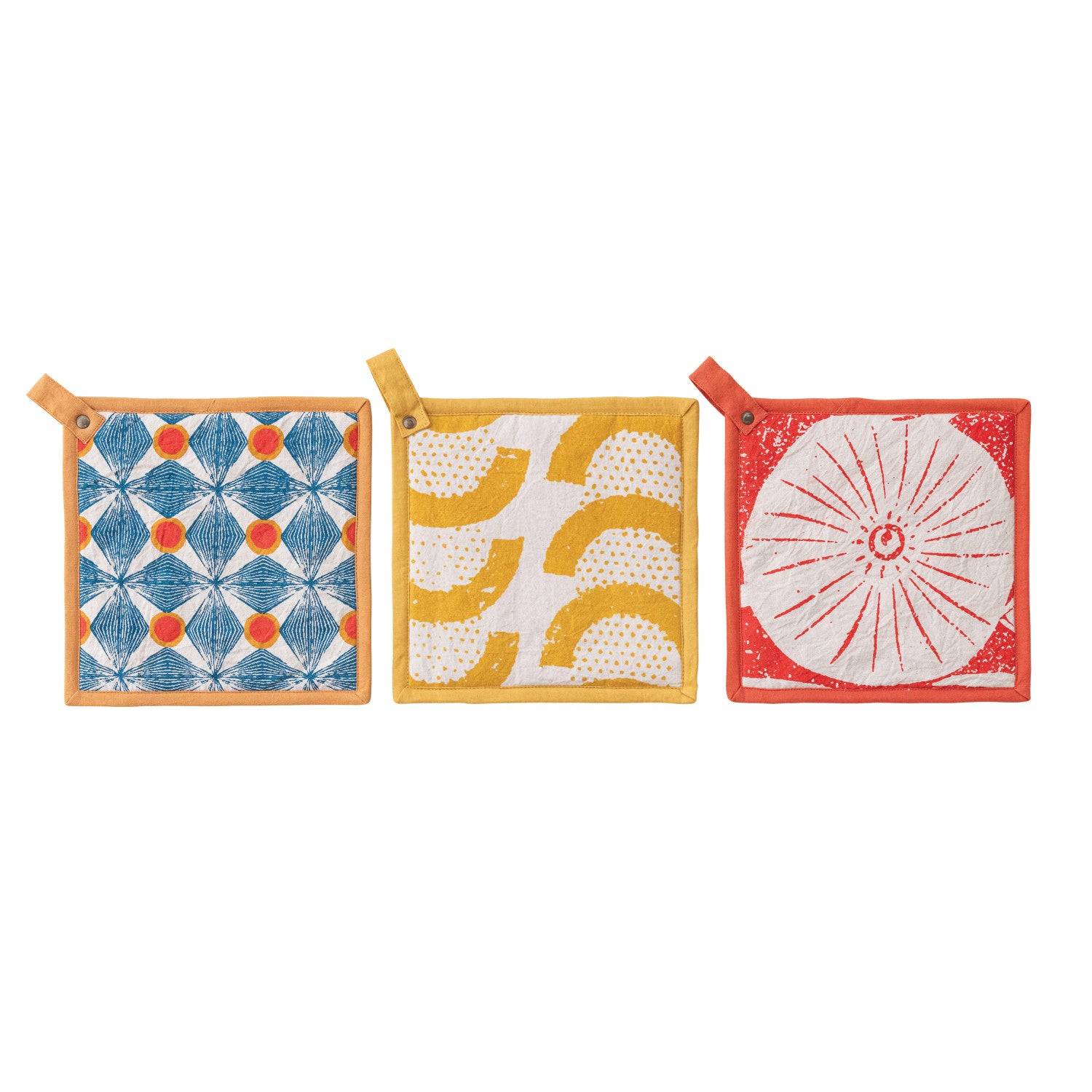 Cotton Pot Holder w/ Pattern, 3 Styles