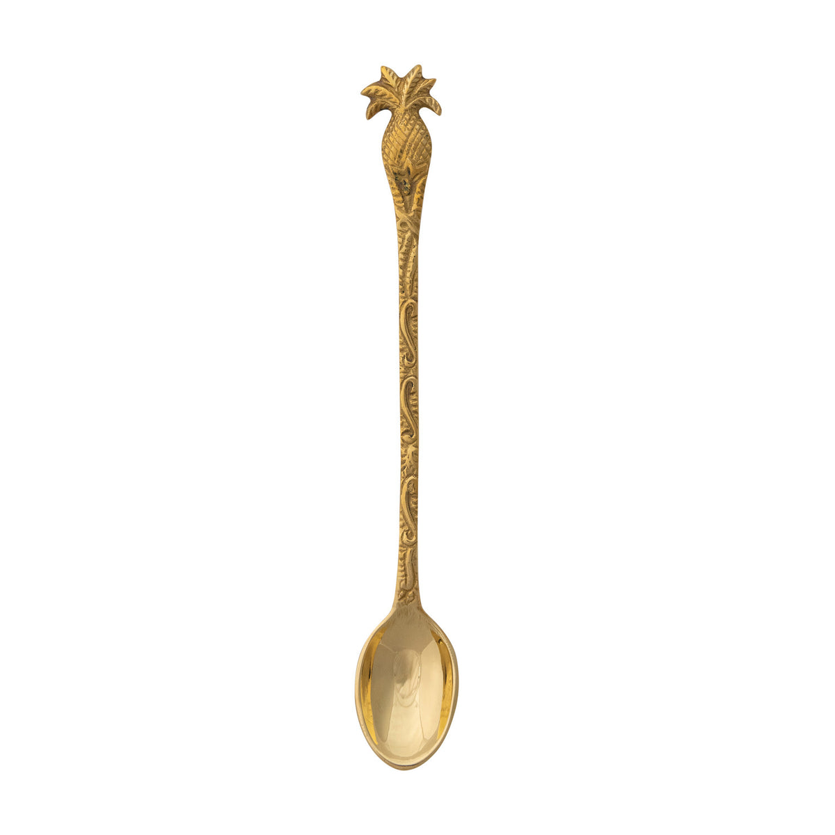 Brass Spoon with Pineapple Shaped Handle