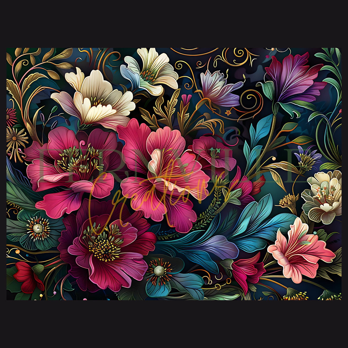 Tempered Glass Cutting Board: Natures Painting Serving Tray