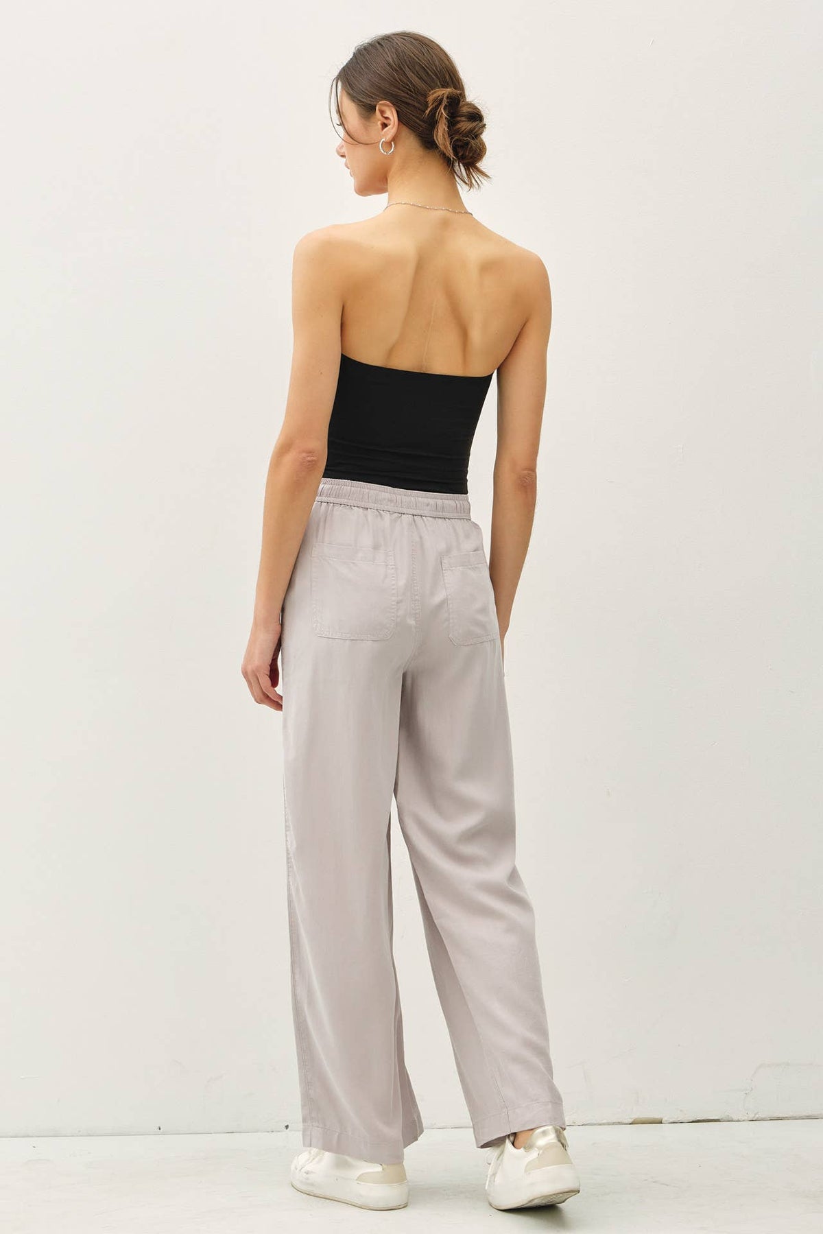 TENCEL WIDE LEG PANTS