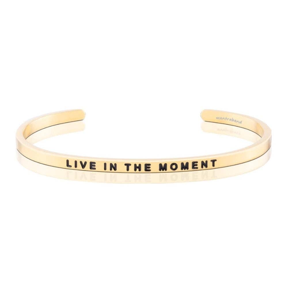 Live in the Moment - inspirational mantraband® bracelet