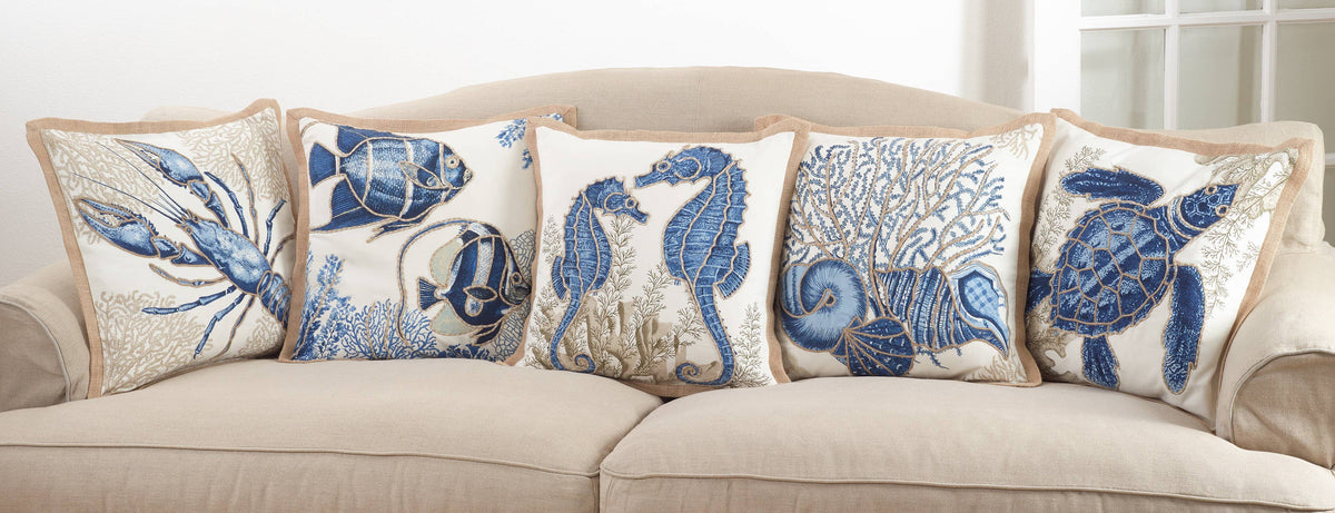 Seahorse Pillow - Down Filled