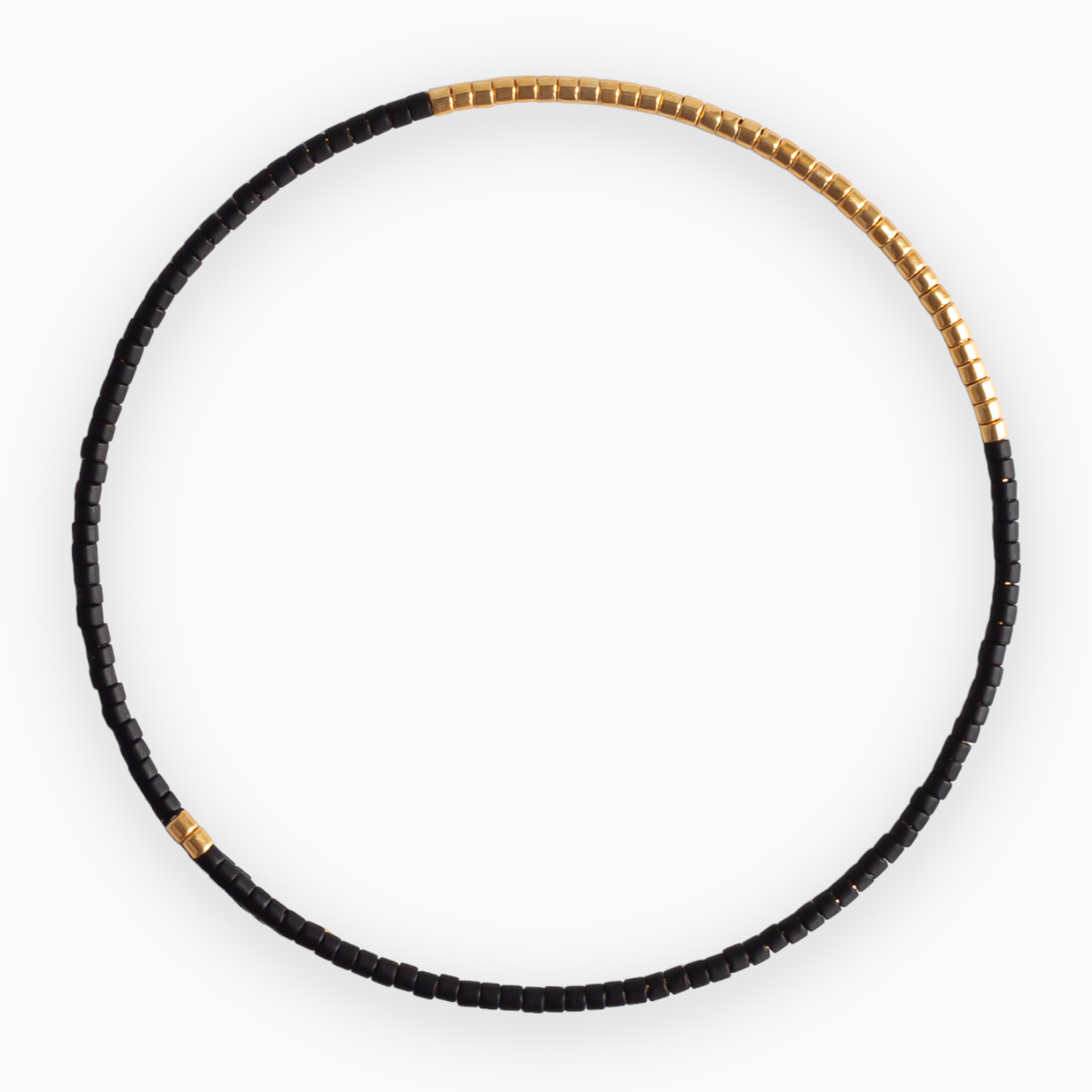 Norah Bangle-Black | Beaded Bracelet | Delicate Jewelry