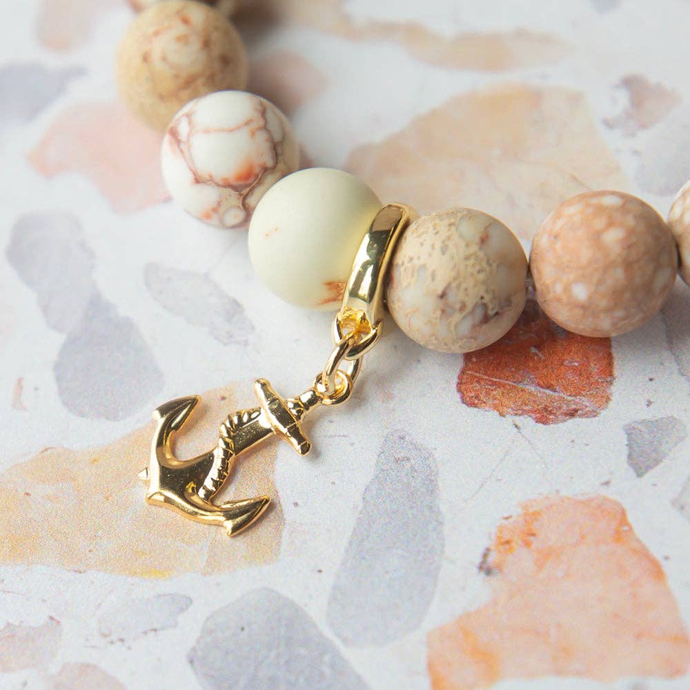 Summer Pick Anchor Charm, Gold