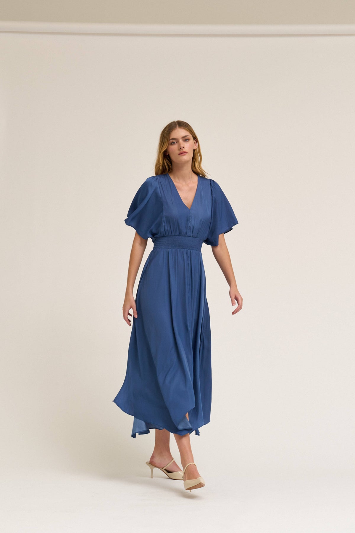  UNBALANCED SKIRT MAXI DRESS