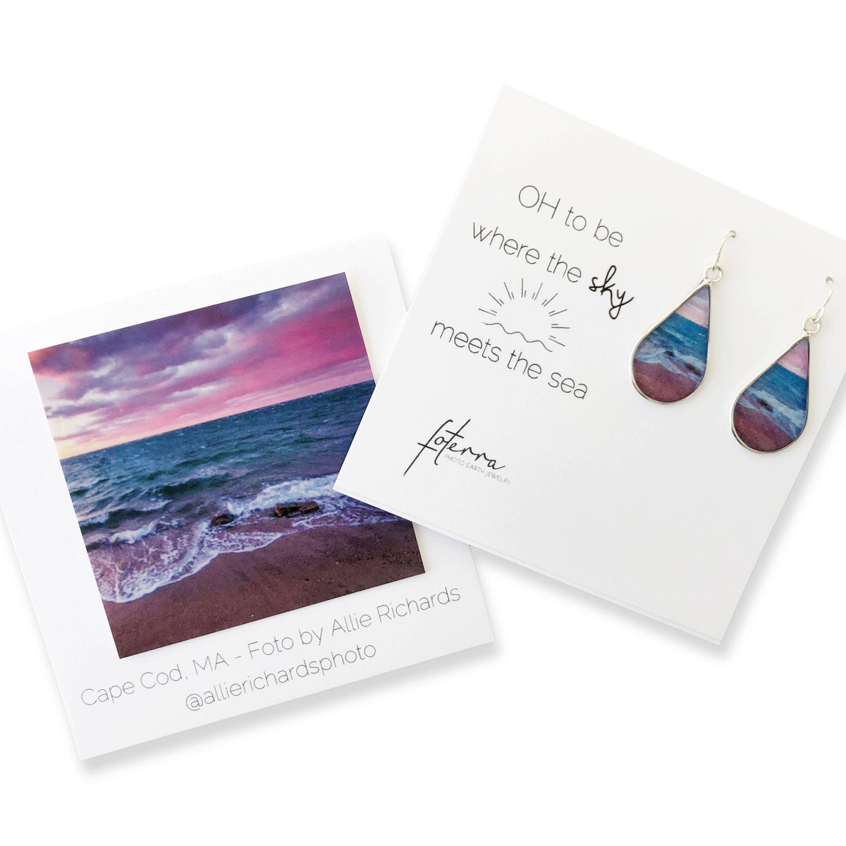Candy Sky Sunrise Small Teardrop Earrings
