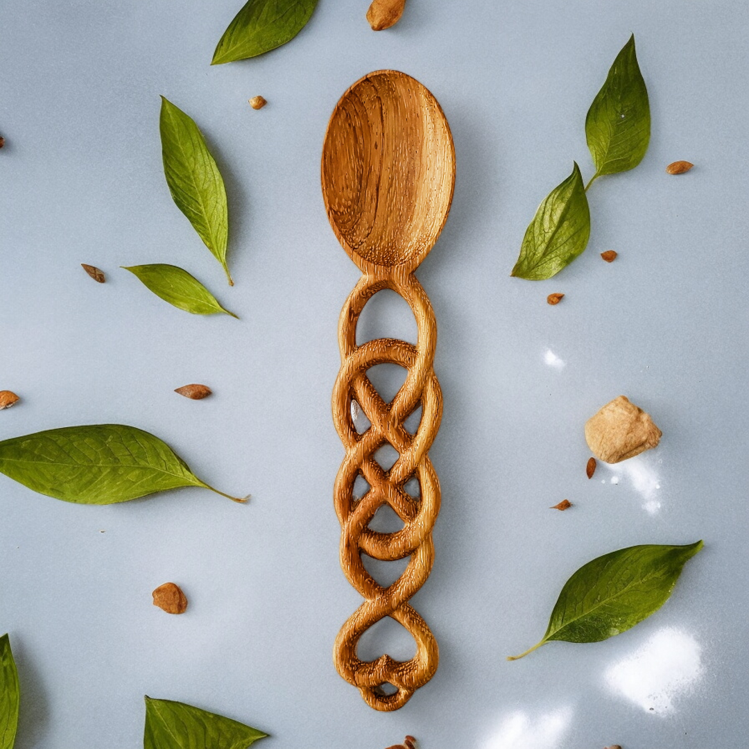 Welsh Love Spoon - Wooden Heart Spoon - Valentine Gifts