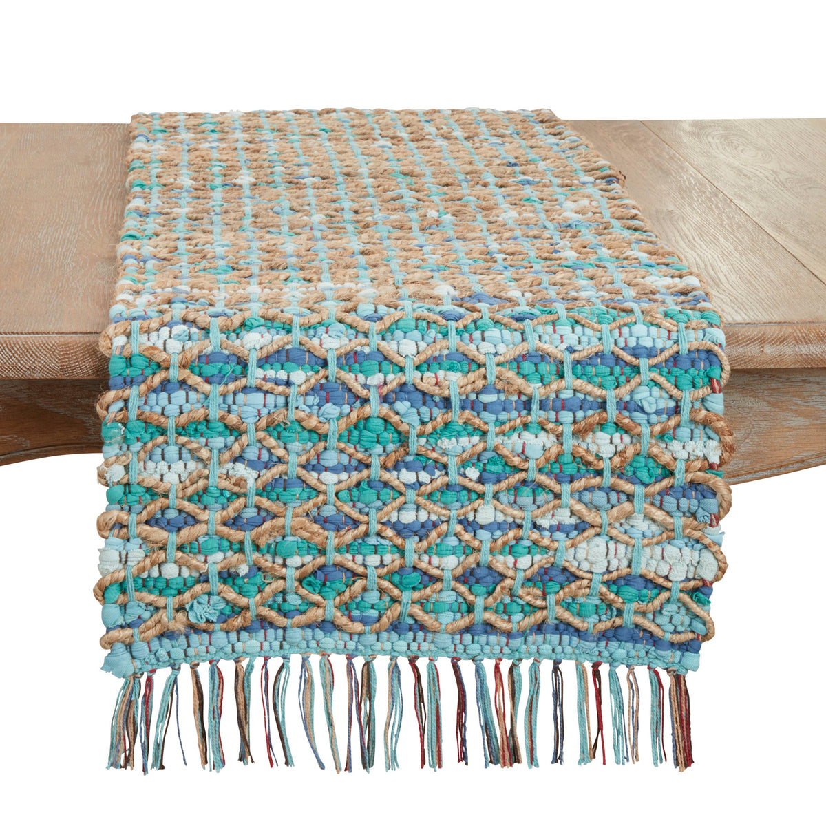 Handwoven Net Chindi Table Runner