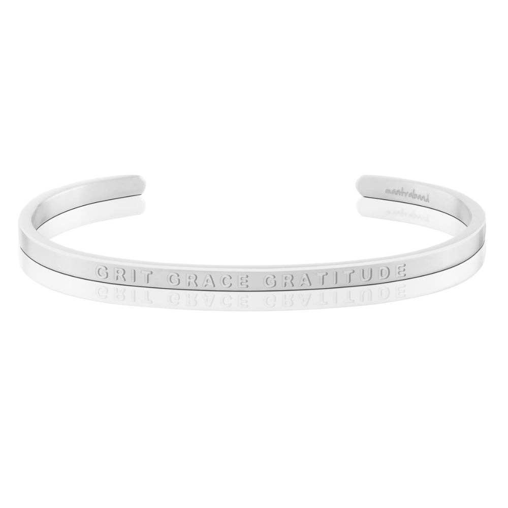 Grit Grace Gratitude bracelet - inspirational quote jewelry