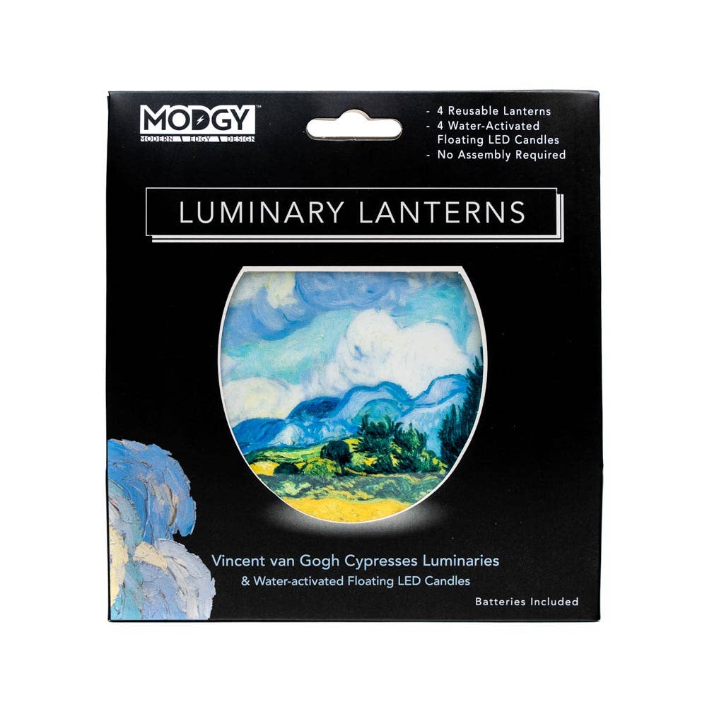 Luminary Lantern - Van Gogh Cypresses