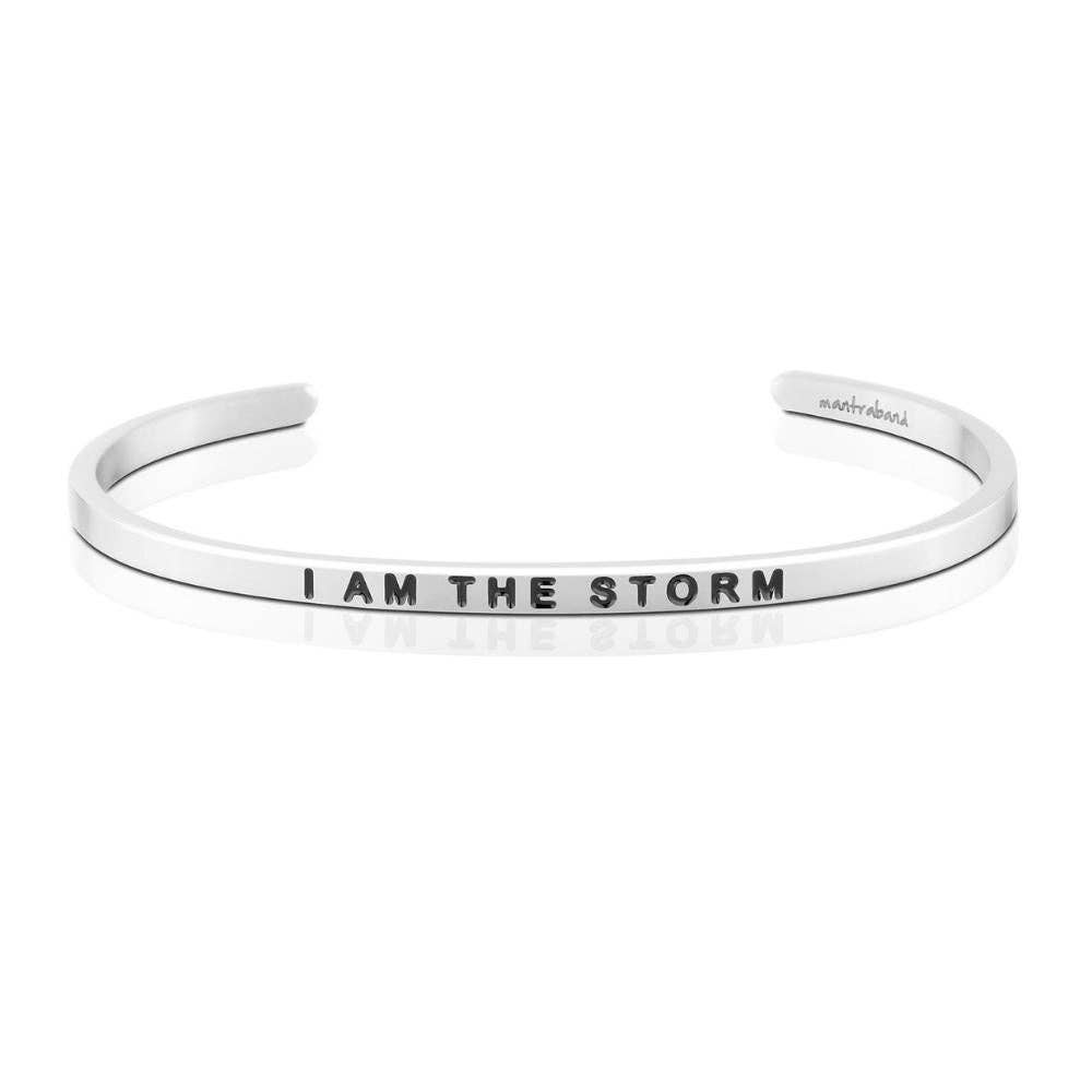I Am The Storm - inspirational mantraband® cuff bracelet