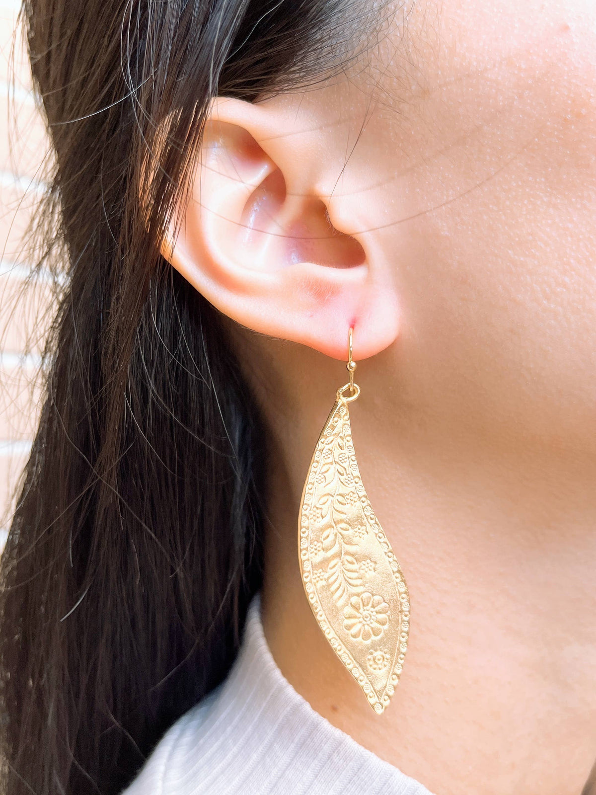 Floral Drop Earrings - GP