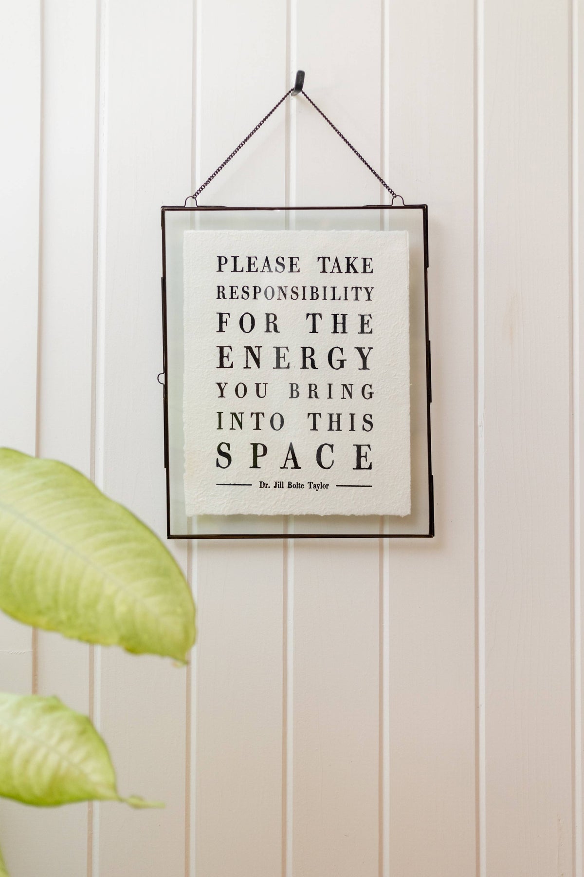 Please Take Responsibility (Dr. Jill Bolte Taylor) Handmade Paper Print - 12"x16"