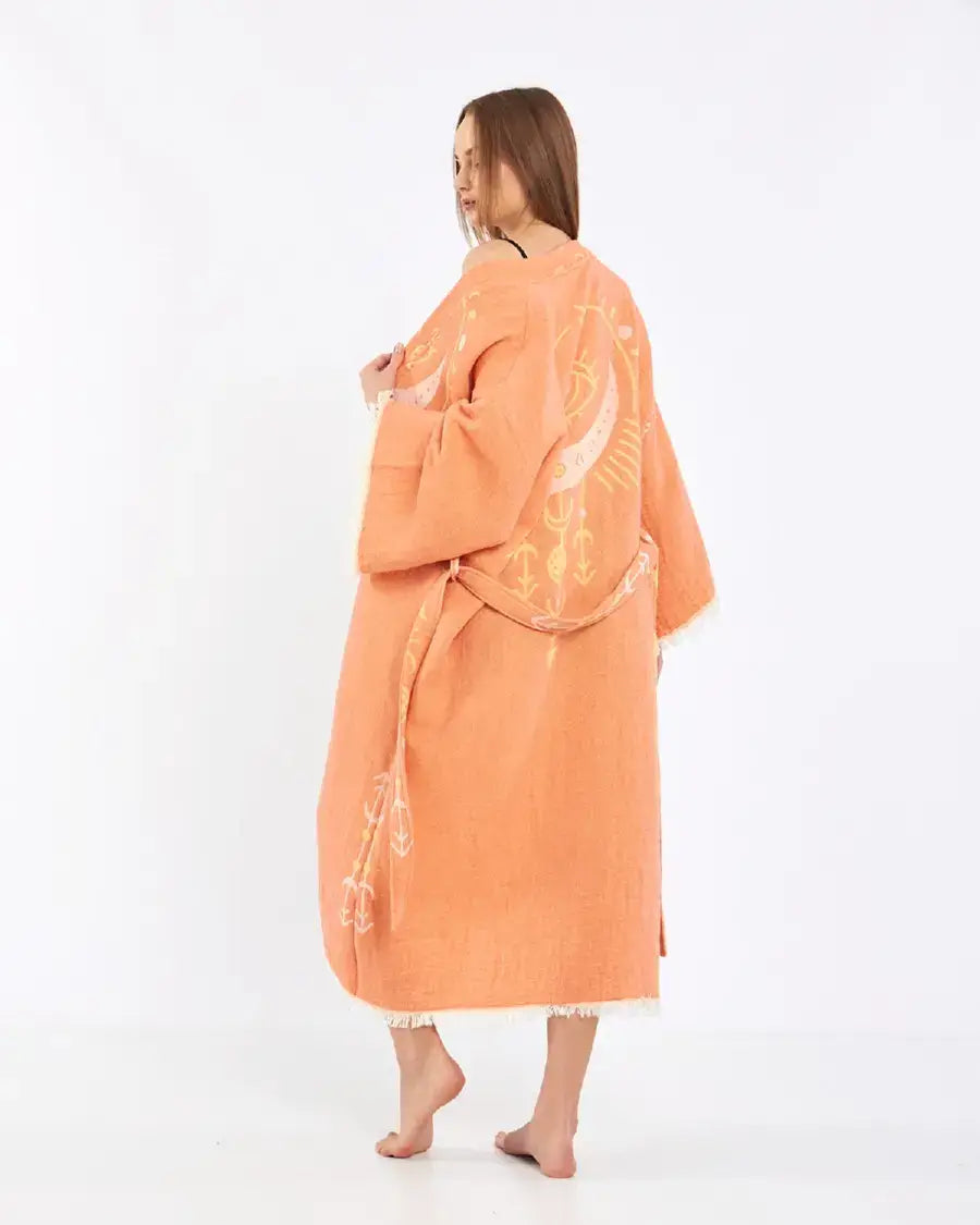 Evil Eye Kimono, Jacquard Kimono, Festival Kaftan Kimono