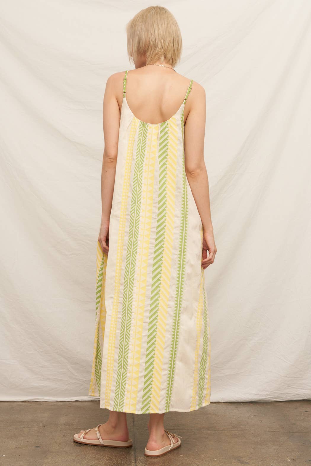 Embroidered Cami Maxi Dress